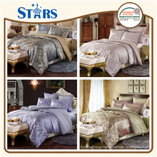 GS-JAC-10 King Size Jacquard 100% polyester high quality bedding set